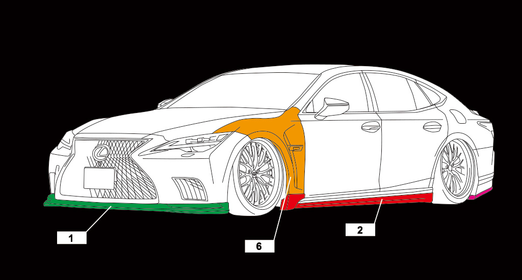 AIMGAIN 純VIP EXE LEXUS LS500/500h